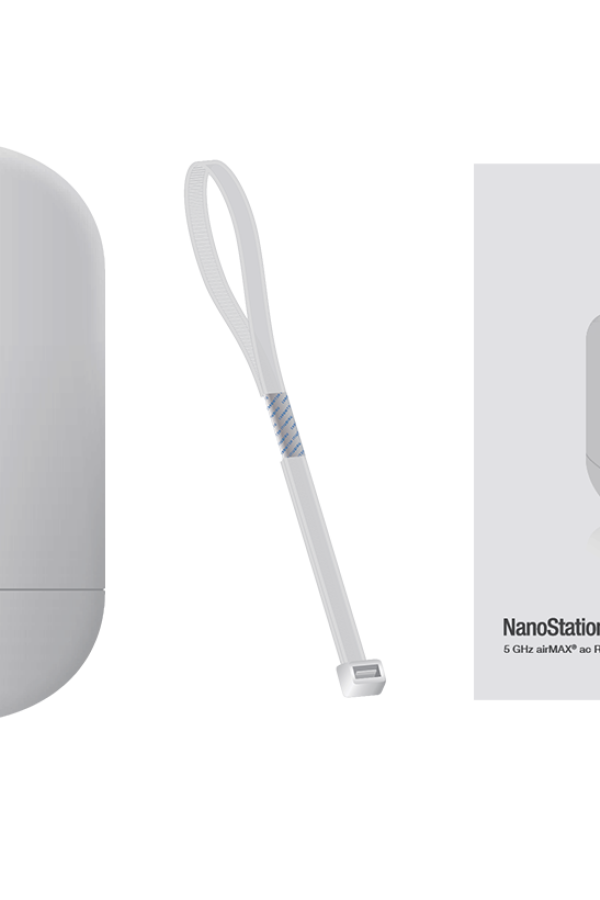 UBIQUITI NANOSTATION AC LOCO5AC- Radio con Antena Integrada AirMax AC 5.8GHz para uso en exteriores, con tecnología MIMO. Cuenta con una antena panel de 13dBi y una potencia de transmisión de 25dBm. No incluye adaptador PoE.